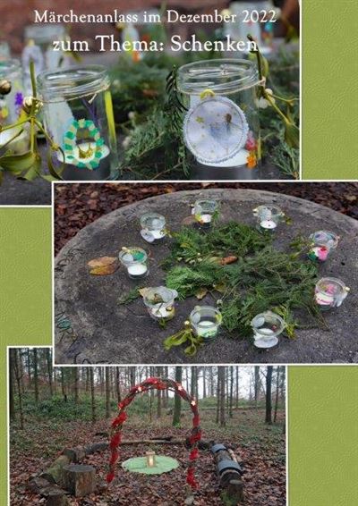 Märchenanlass im Wald für Kinder 5-8 Jahren, Thema: Schenken, Dez. 2022